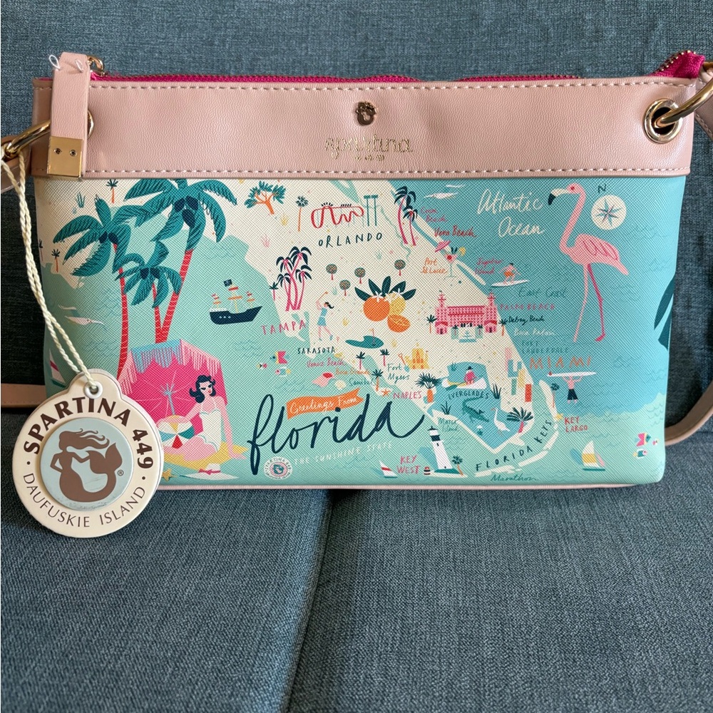 NWT Spartina 449 Crossbody Florida bag